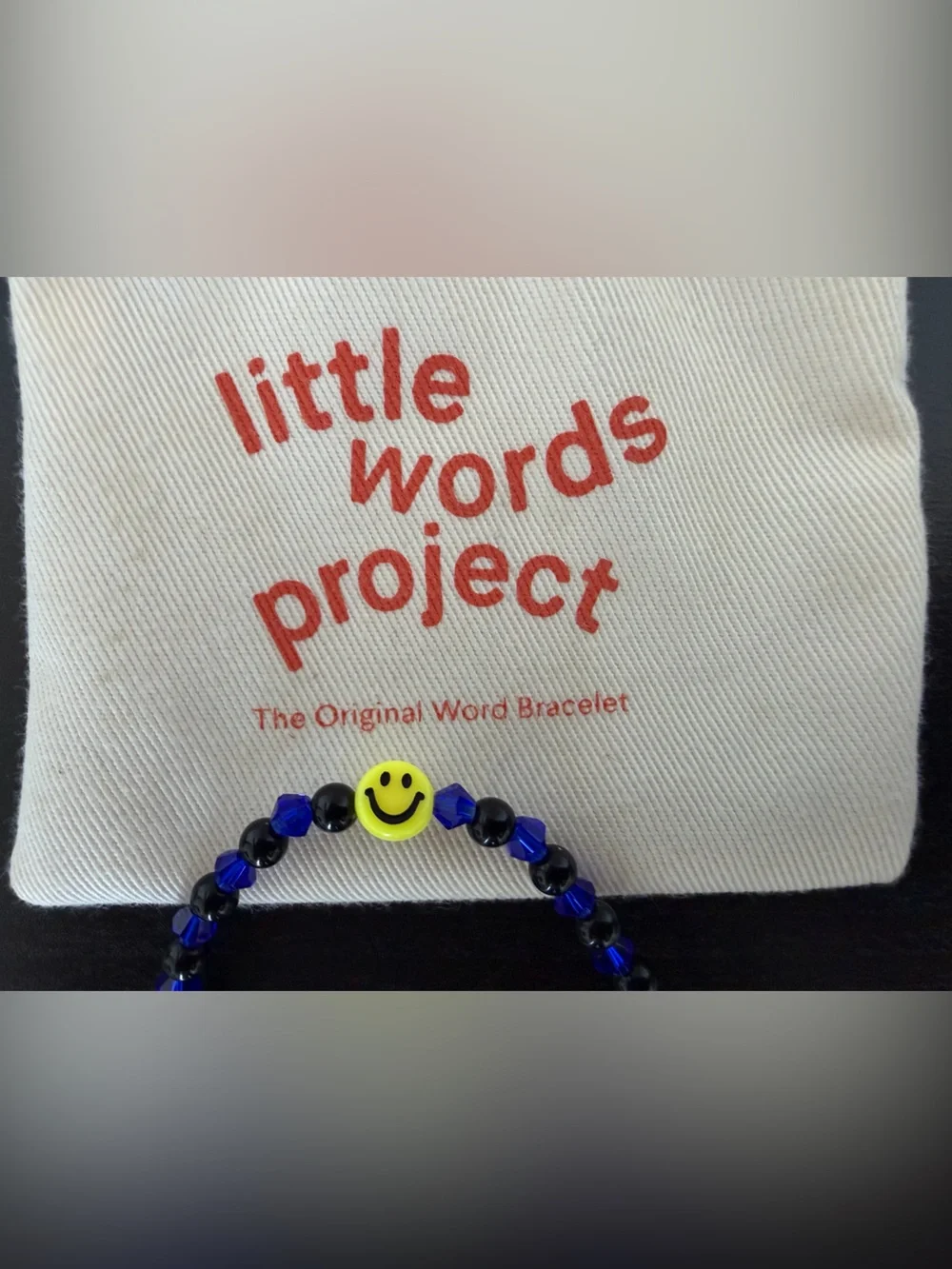 Little Word Project Smile Emoji Bead Bracelet